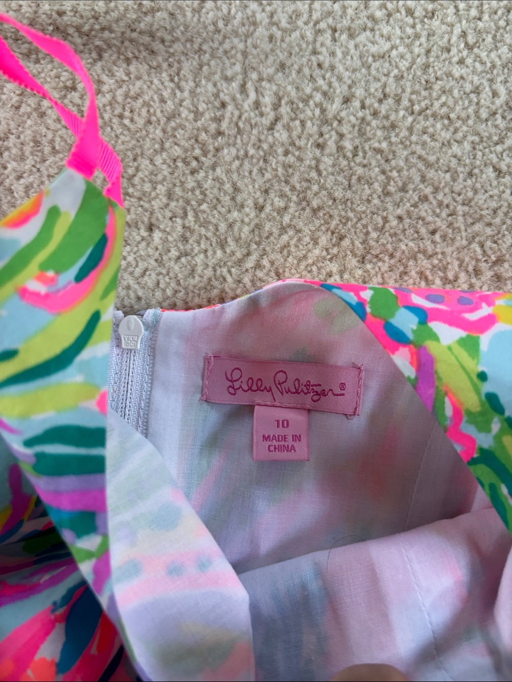 Lilly Pulitzer Pink Multi Floral Sundress - Picture 2 of 3